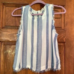Blue and White striped shirt
